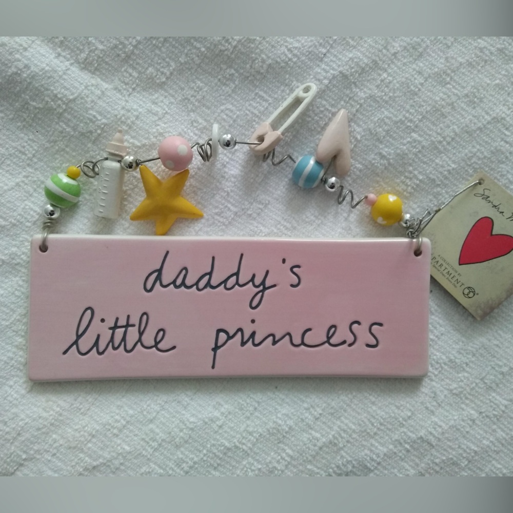 Sandra Magsamen Department56 Ceramic Hanging Wall Plaque
Daddy’s Little Princess